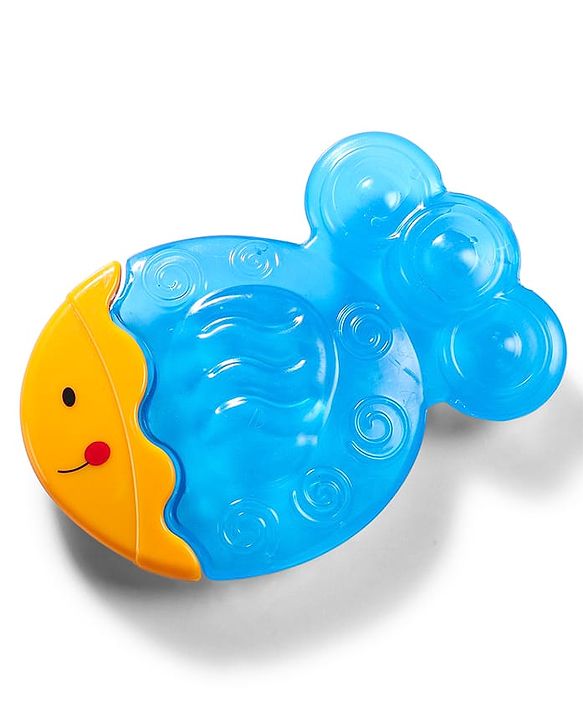 Babyhug Water-Filled Fish Shaped Teether - Blue | Safe, Soothing, and BPA-Free Teething Toy for Infants | Child-Safe Material | Promotes Oral Comfort & Sensory Development | Non-Toxic | BIS Certified