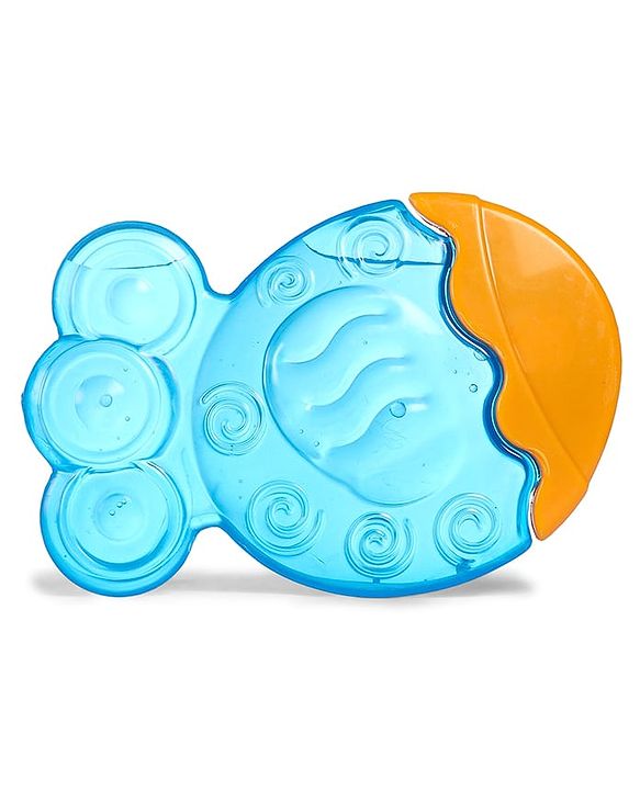 Babyhug Water-Filled Fish Shaped Teether - Blue | Safe, Soothing, and BPA-Free Teething Toy for Infants | Child-Safe Material | Promotes Oral Comfort & Sensory Development | Non-Toxic | BIS Certified