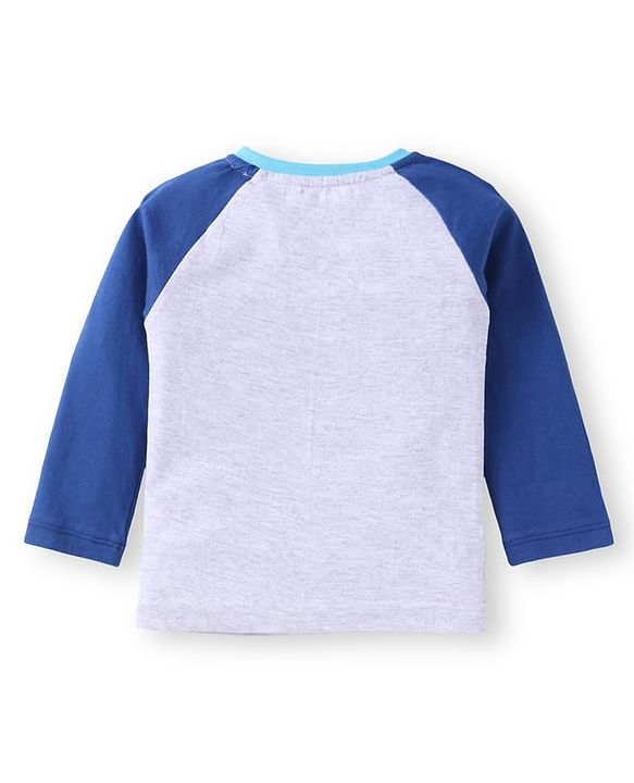 Babyhug Cotton Knit Full Sleeves T-Shirts with Stripes & Patch Detailing Pack of 3 - Multicolor