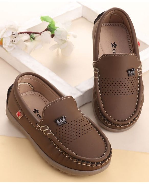 Cute Walk by Babyhug Slip on Formal Loafer Shoes - Brown