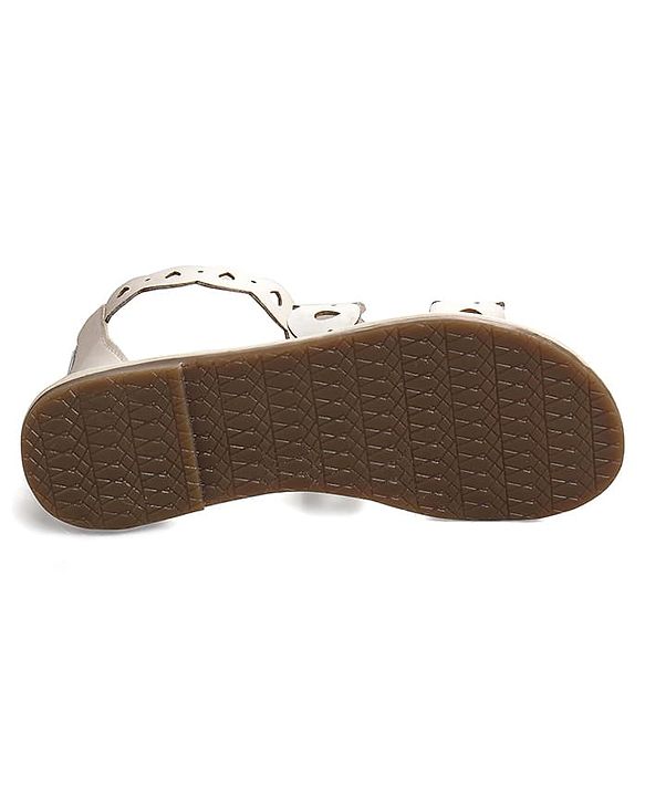 Pine Kids Zip Closure Sandals - White