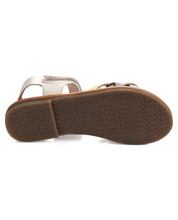 Pine Kids Velcro Closure Sandals - White