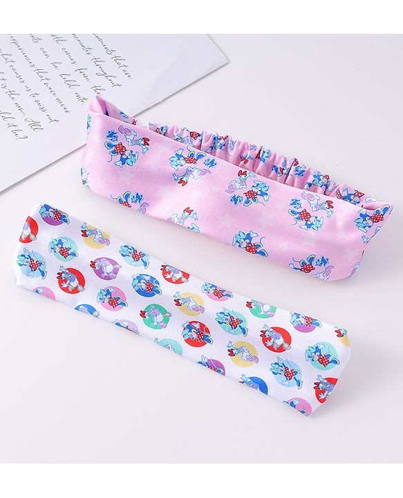 Babyhug Disney Free Size Headbands With Minnie Mouse & Daisy Duck Pack of 2 - Multicolour