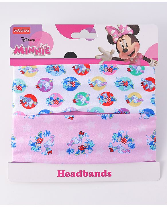 Babyhug Disney Free Size Headbands With Minnie Mouse & Daisy Duck Pack of 2 - Multicolour