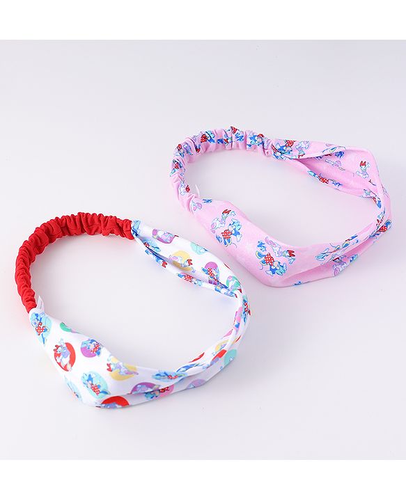 Babyhug Disney Free Size Headbands With Minnie Mouse & Daisy Duck Pack of 2 - Multicolour