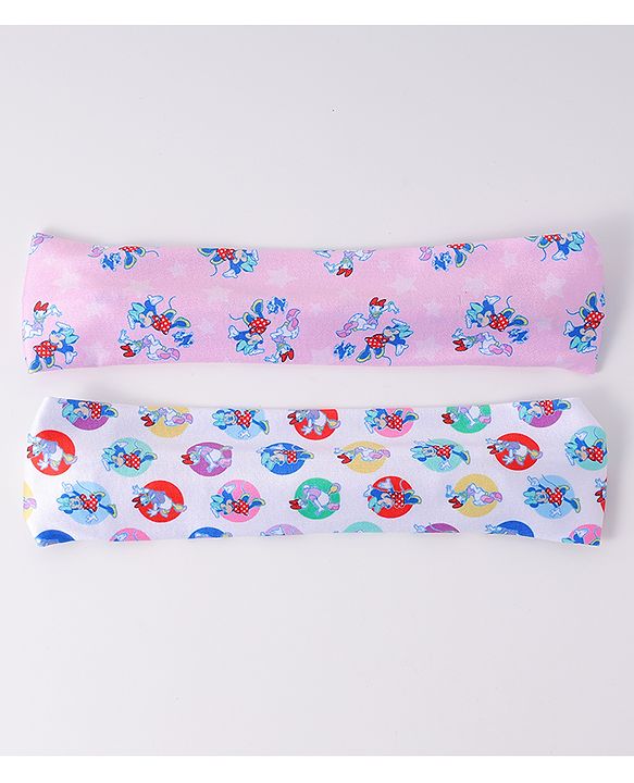Babyhug Disney Free Size Headbands With Minnie Mouse & Daisy Duck Pack of 2 - Multicolour