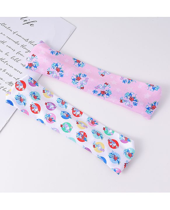 Babyhug Disney Free Size Headbands With Minnie Mouse & Daisy Duck Pack of 2 - Multicolour