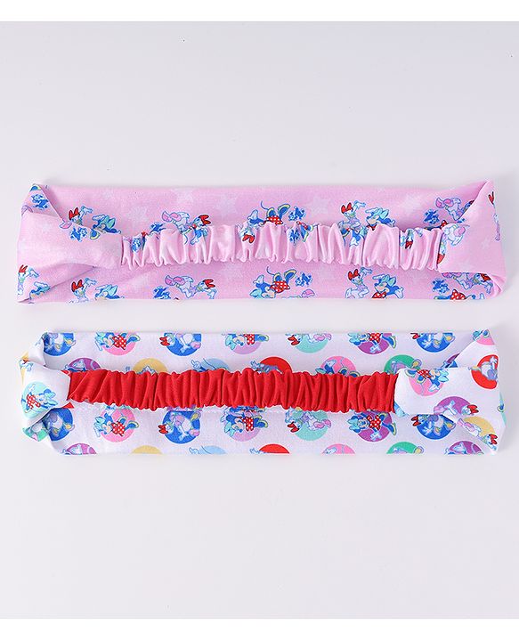 Babyhug Disney Free Size Headbands With Minnie Mouse & Daisy Duck Pack of 2 - Multicolour