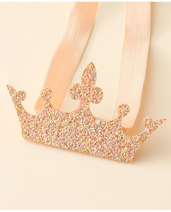 Babyhug Disney Free Size Headbands With Disney Princess Print Cinderella Bow & Tiara Applique Pack of 2 - Blue & PInk