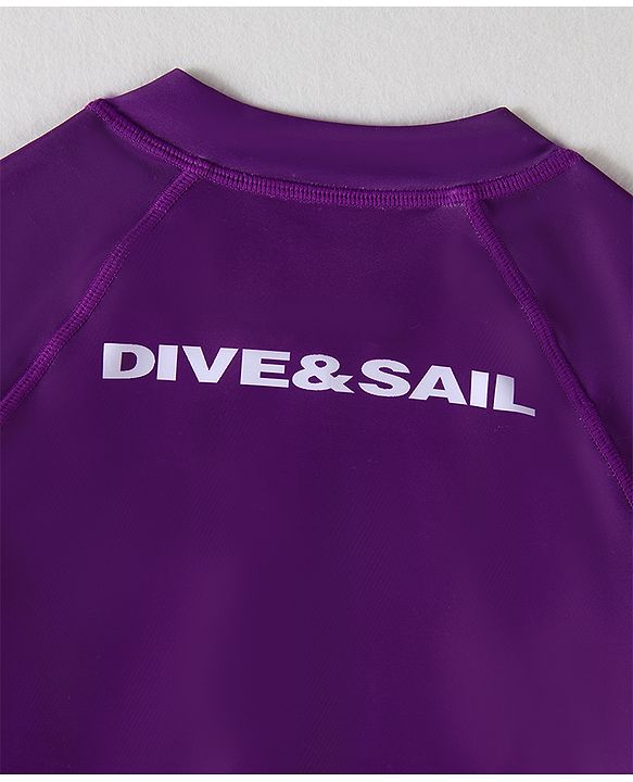 Pine Active Full Sleeves Legged Swimsuit - Purple