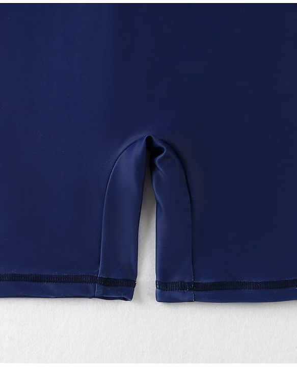 Pine Active Raglan Full Sleeves Legged Swimsuit - Navy Blue