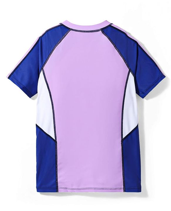 Pine Active Half Raglan Sleeves Two Piece Swimsuit - Purple
