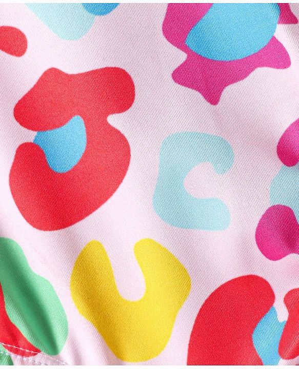 Babyhug Water Repellant V Cut Swimsuit - Pink