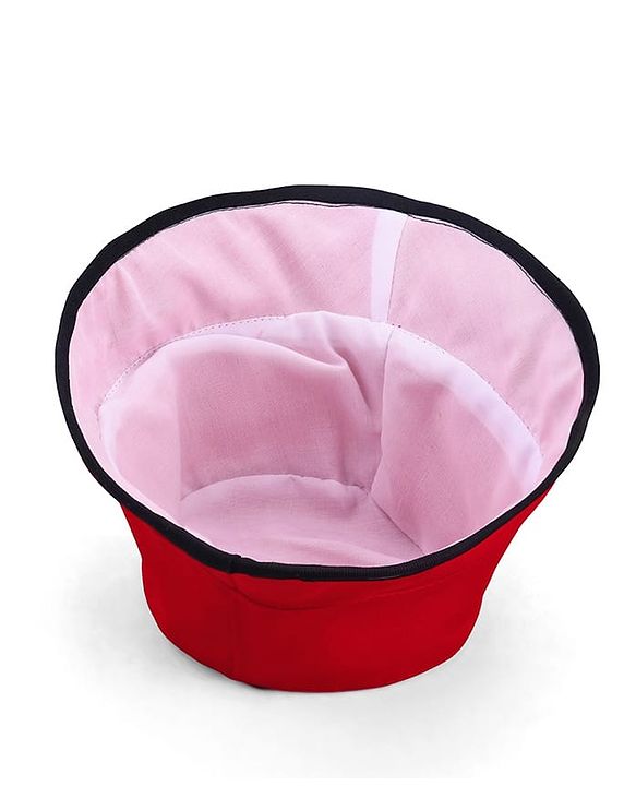 Babyhug Disney Cotton Woven Summer Cap With Cars Graphics Red - Diameter 21 cm