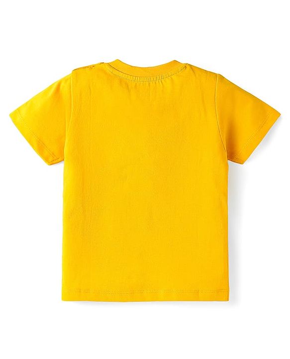 Babyhug Marvel Single Jersey Knit Half Sleeves  T-Shirts With Foil Print Avenger Graphics Pack Of 3 - Red Black & Yellow