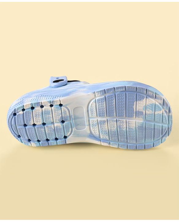 Cute Walk by Babyhug Clogs With Bow & Heart Applique - Blue