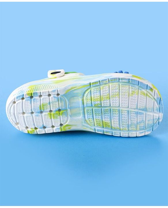 Cute Walk by Babyhug Clogs With Sunflower & Umbrella Applique - White