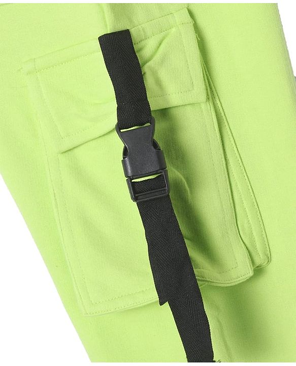 Pine Kids Knit Full Length Solid Lounge Pant - Limegreen