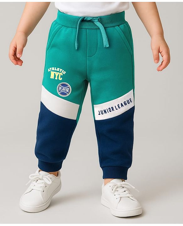 Babyhug Cotton Full Length Text Printed Lounge Pants Pack of 3 - Multicolour main image 0