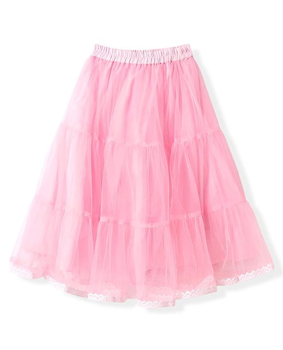 Babyhug Woven Sleeveless Net Embroidered Sequinned Long Choli With Lehenga & Dupatta Set  - Pink