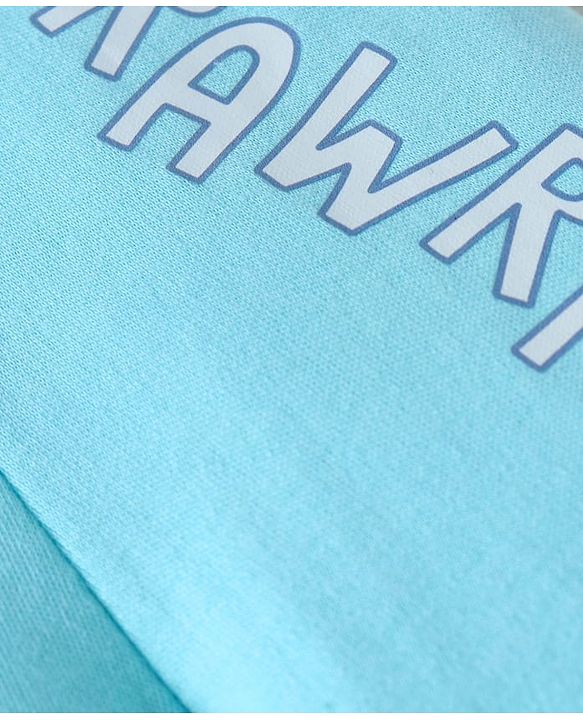 Babyhug Interlock Knit Full Length Bootie Leggings with Stripes & Dino Print Pack of 3 - Light Blue & White