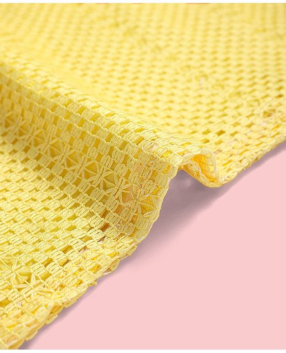 Babyhug Woven Full Sleeves Solid Kurta Pyjama Set - Yellow