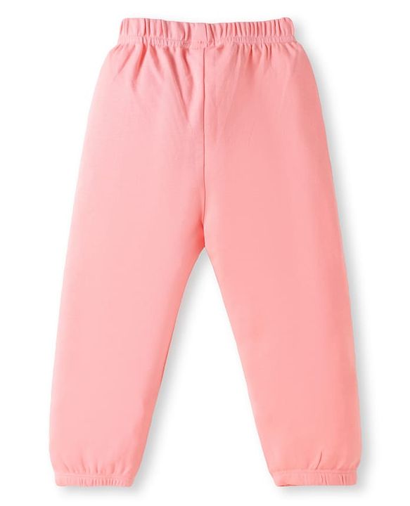 Babyhug Cotton Jersey Knit Full Length Solid Lounge Pants Pack of 3 - Pink Light & Aqua Blue