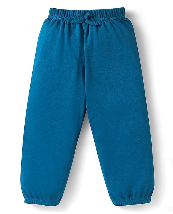 Babyhug Cotton Jersey Knit Full Length Solid Lounge Pants Pack of 5 - Multi Color