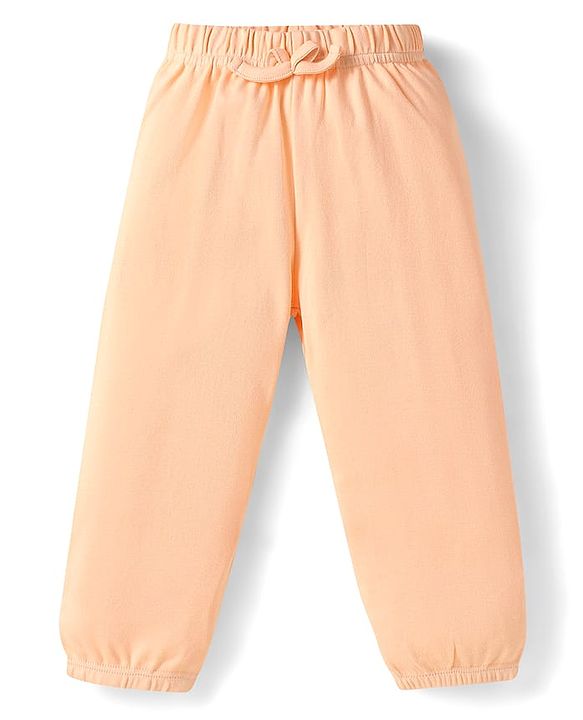 Babyhug Cotton Jersey Knit Full Length Solid Lounge Pants Pack of 5 - Multi Color