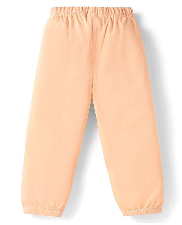 Babyhug Cotton Jersey Knit Full Length Solid Lounge Pants Pack of 5 - Multi Color