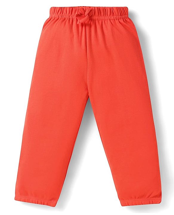 Babyhug Cotton Jersey Knit Full Length Solid Lounge Pants Pack of 5 - Multi Color