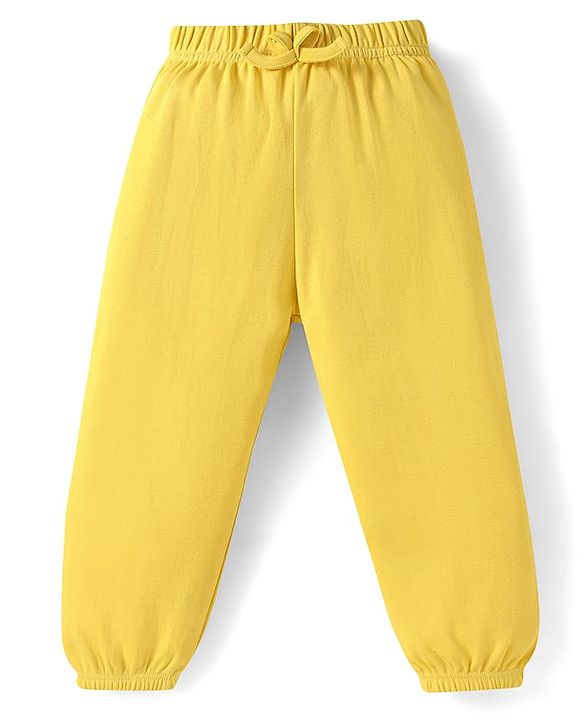 Babyhug Cotton Jersey Knit Full Length Solid Lounge Pants Pack of 5 - Multi Color