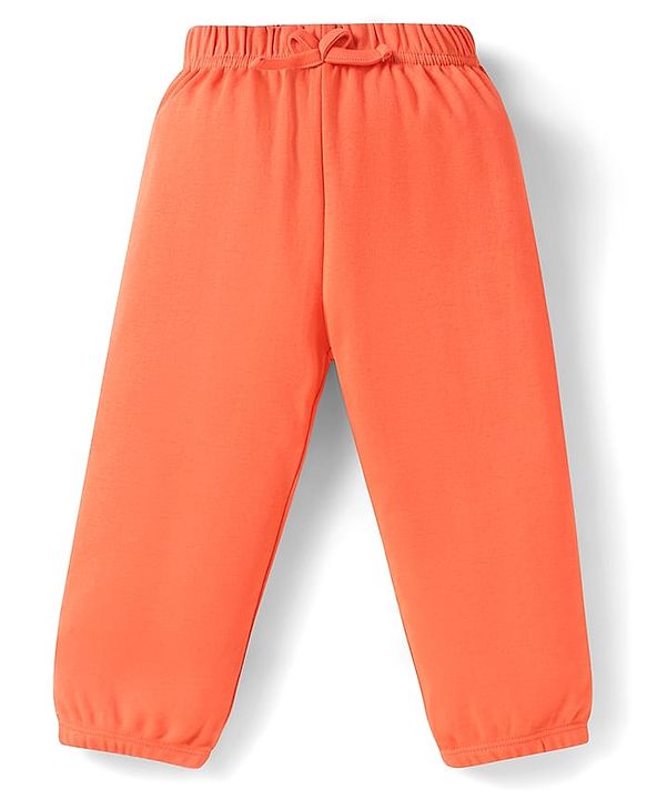 Babyhug Cotton Jersey Knit Full Length Solid Lounge Pants Pack of 5 - Multicolor