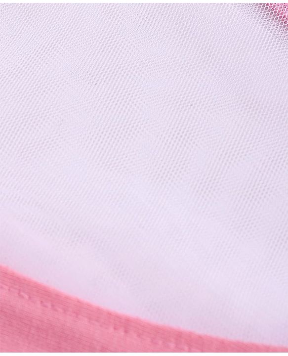 Pine Kids Cotton Knit Half Sleeves Oversized T-Shirt with Text Print - Pink