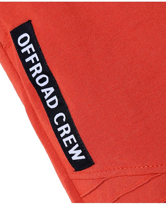 Pine Kids Cotton Knit Full Length Lounge Pant With Text Patch - Green