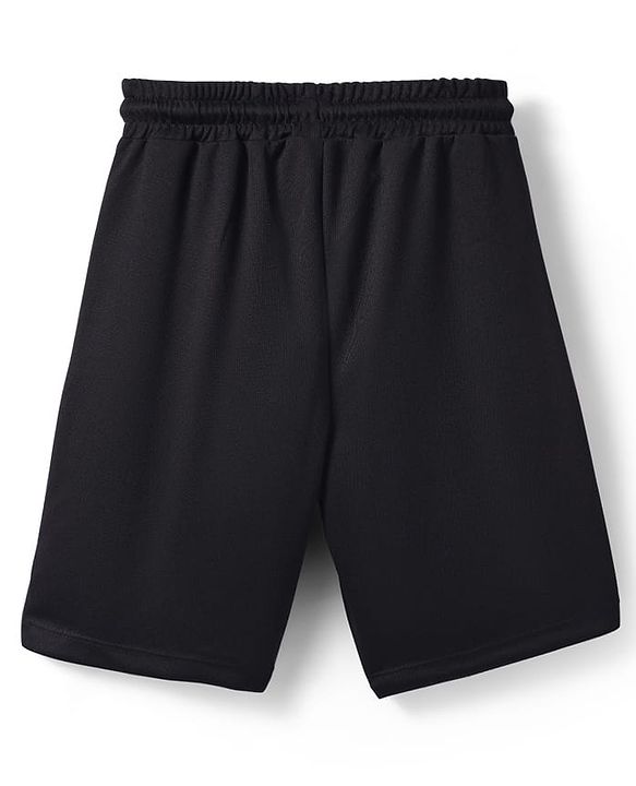 Pine Active Knit Half Sleeves Printed T-Shirt & Shorts - Black