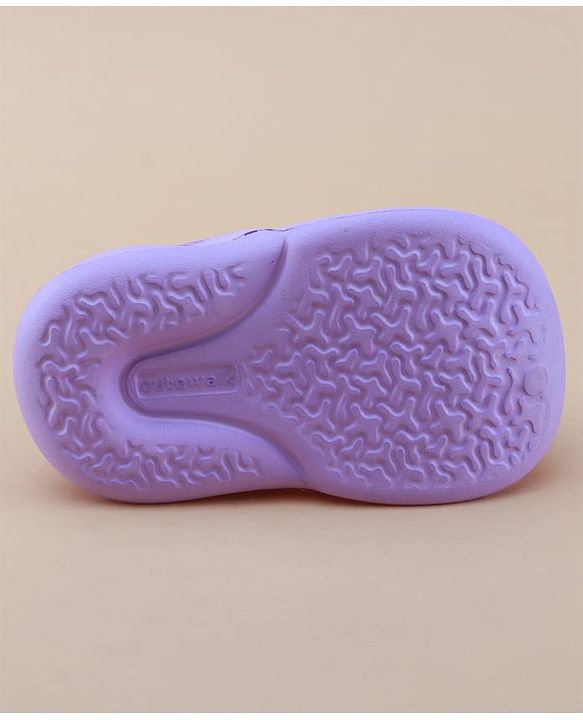 Cute Walk by Babyhug Clogs with Back Strap Closure & Unicorn Applique - Purple