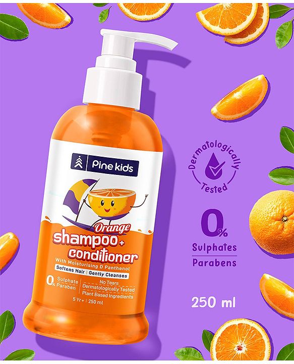 Pine Kids Orange Shampoo & Conditioner Pack of 2 -   250 ml each