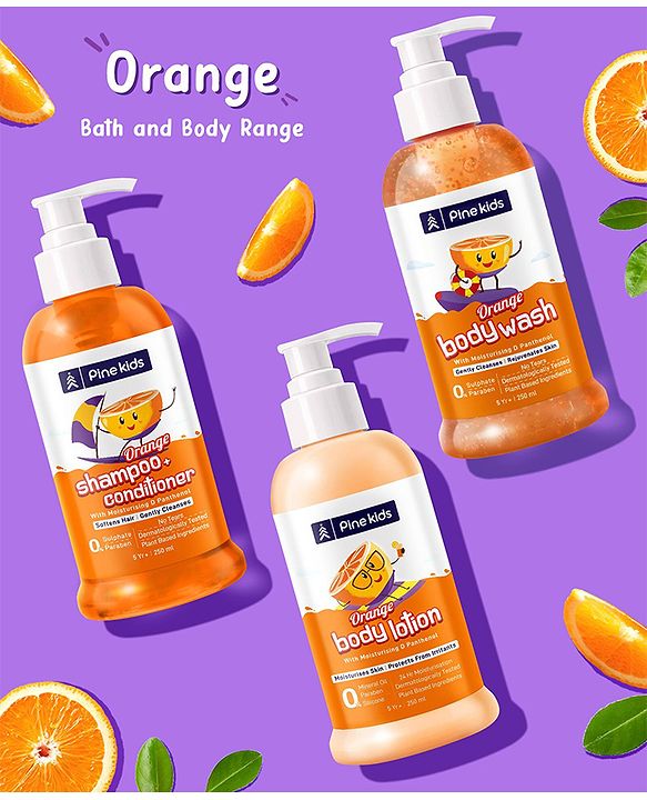 Pine Kids Orange Shampoo & Conditioner Pack of 2 -   250 ml each