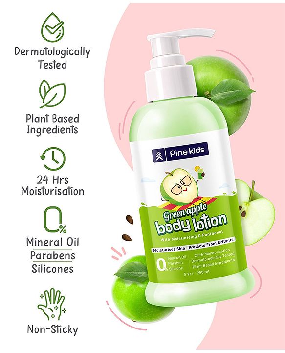 Pine Kids Green Apple Body Lotion- 250 ml