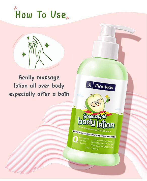 Pine Kids Green Apple Body Lotion- 250 ml