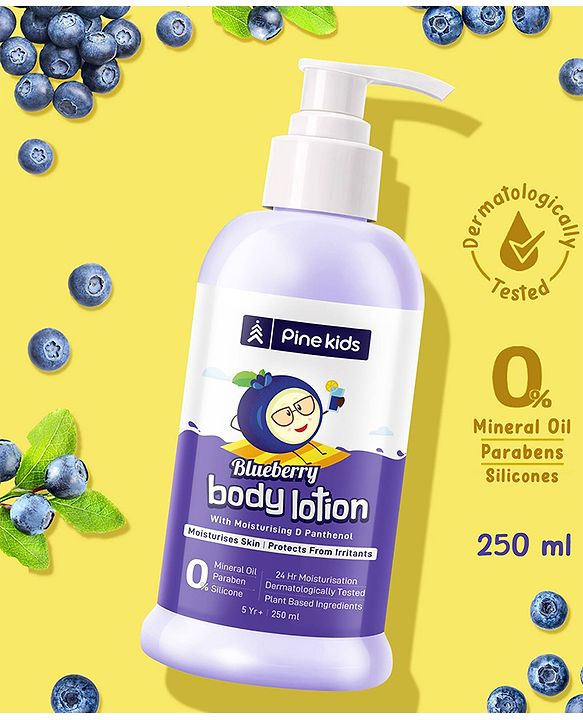 Pine Kids Blueberry Body Lotion Pack of 2 -  250 ml each