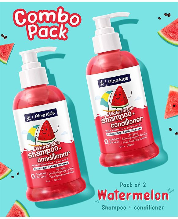 Pine Kids Watermelon Shampoo & Conditioner Pack of 2 -   250 ml each