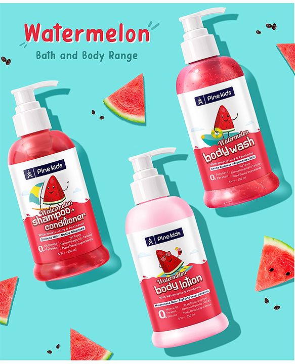 Pine Kids Watermelon Shampoo & Conditioner Pack of 2 -   250 ml each