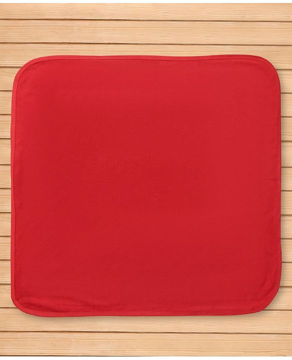 Babyhug Knit 100% Cotton Terry Towel with Star Print L 77 x B 74 cm - Red