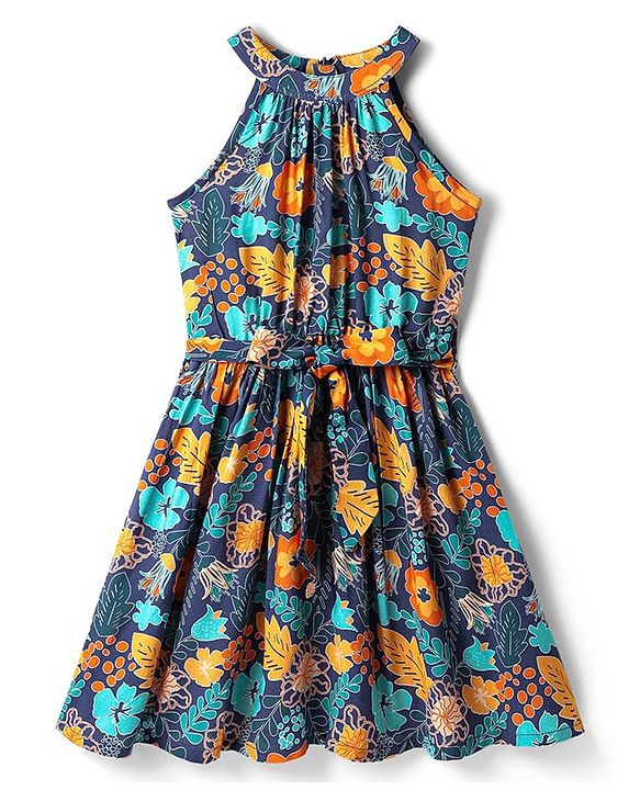 Pine Kids Female One Piece Dresses/Frocks 5-6Y Multi Colors