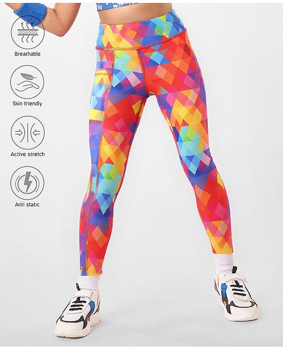 Pine Active Full Length Super Stretch Leggings - Multicolour