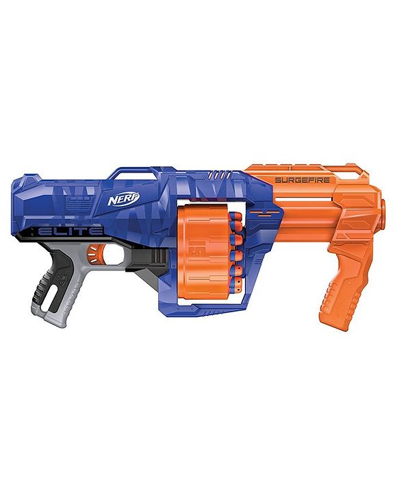 Nerf N-Strike Elite Surgefire 15 Dart Gun - Blue Orange Online