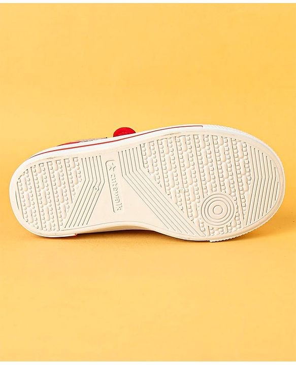 Cute Walk by Babyhug Velcro Closure Casual Shoes with Checks - Charcoal Grey