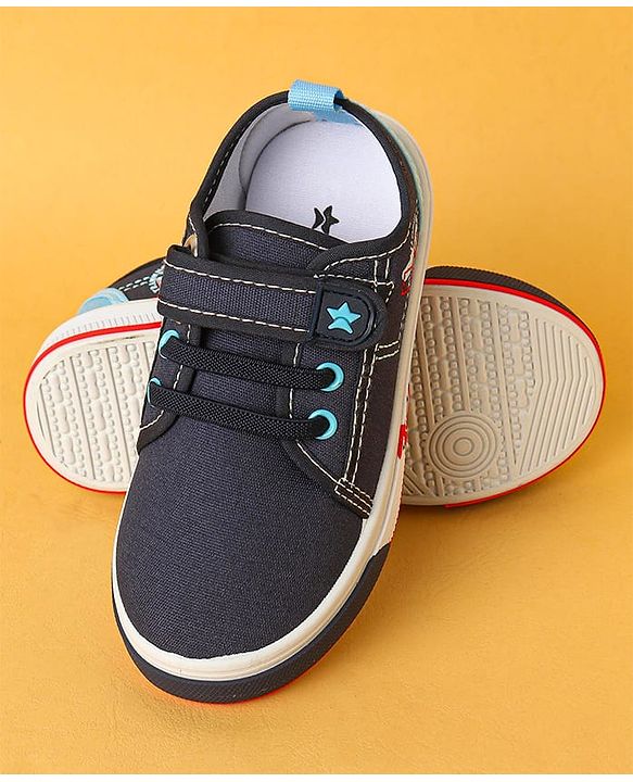 Cute Walk by Babyhug Velcro Closure Casual Shoes - Navy Blue